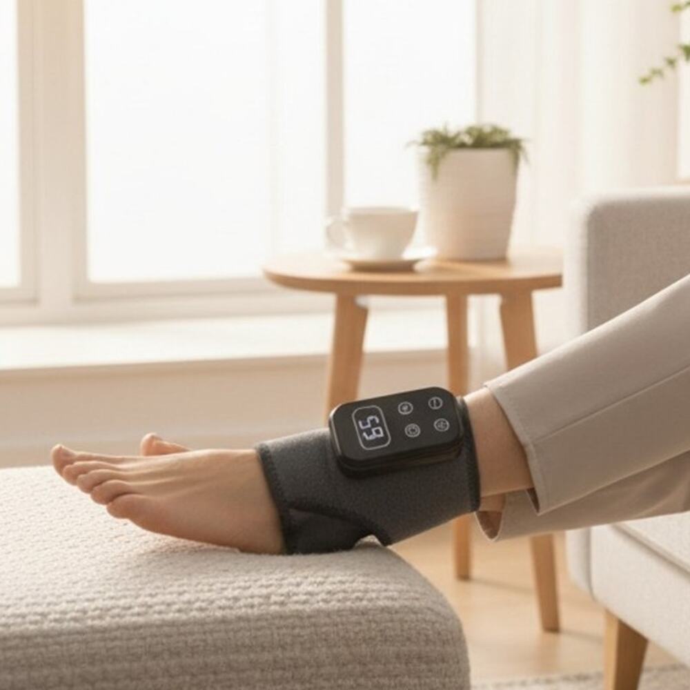 Cemenrete Foot & Ankle Massager Wireless Vibration Wrap 2 Pack Brand New